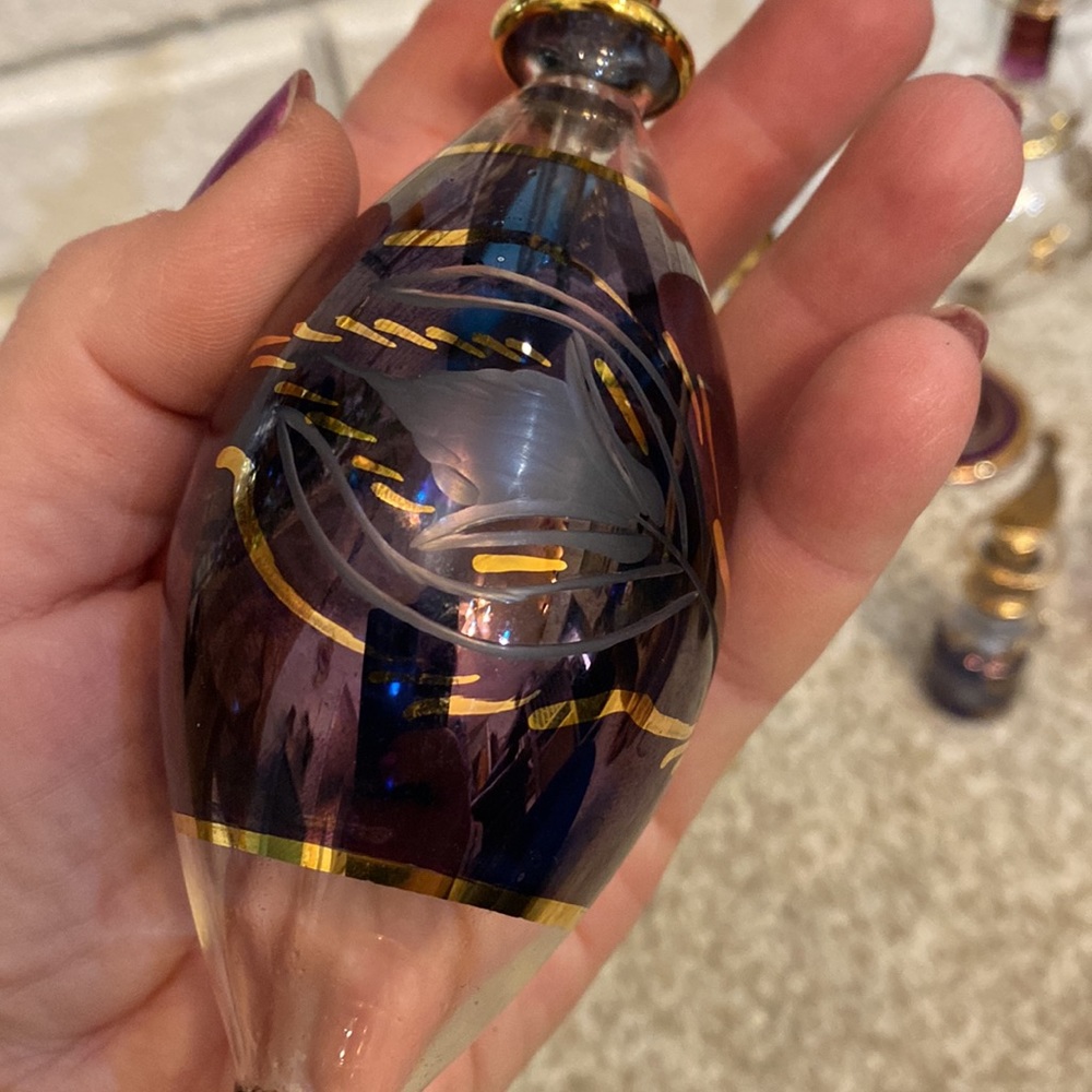 Egyptian Handblown glass perfume bottles - Picture 8 of 13